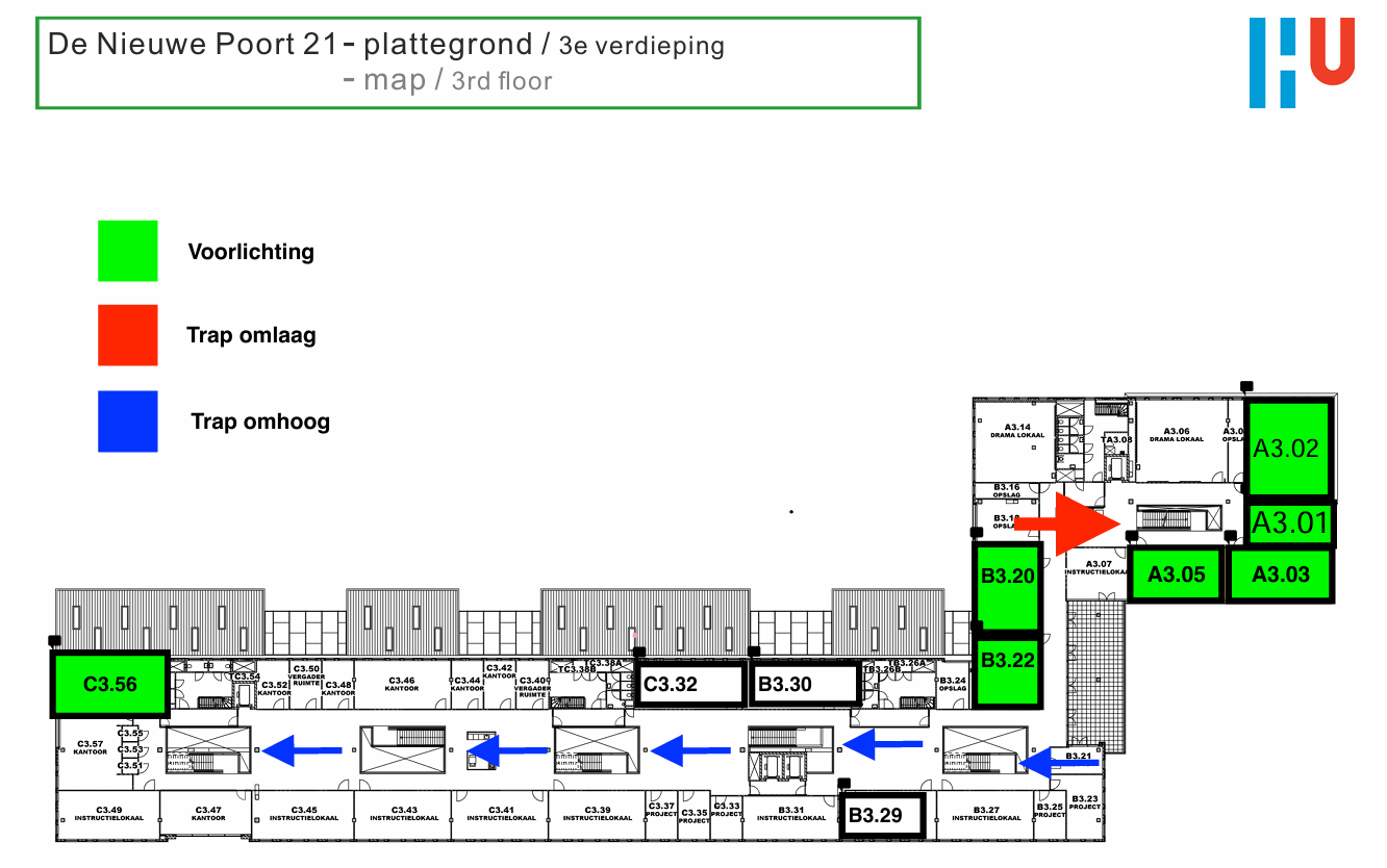 plattegrond 2025 DNP21 - derde verdieping