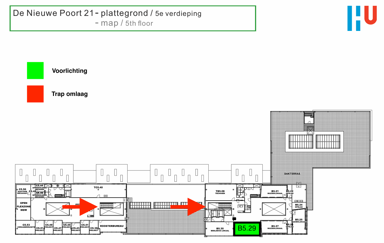 plattegrond 2025 DNP21 - vijfde verdieping